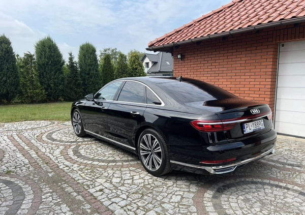 Audi A8 cena 310000 przebieg: 26000, rok produkcji 2021 z Leszno małe 466